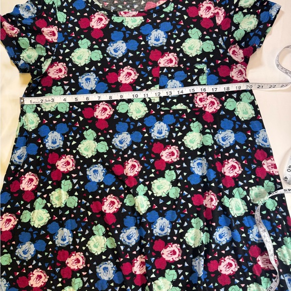 Women’s LuLaRoe Mickey Mouse  Short Sleeve Dress. Size Medium - Picture 4 of 7